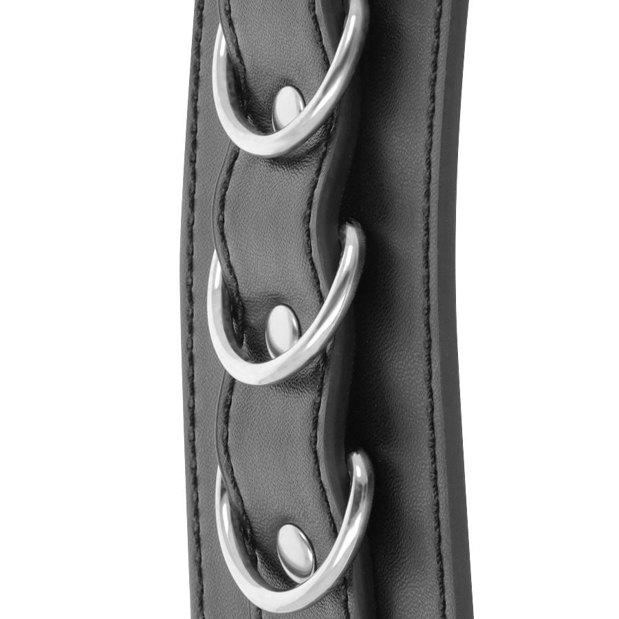 DARKNESS - MENOTTES DE CHEVILLE AJUSTABLES EN CUIR NOIR DARKNESS BONDAGE