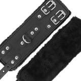 DARKNESS - MENOTTES AJUSTABLES EN CUIR NOIR AVEC DOUBLURE DARKNESS BONDAGE