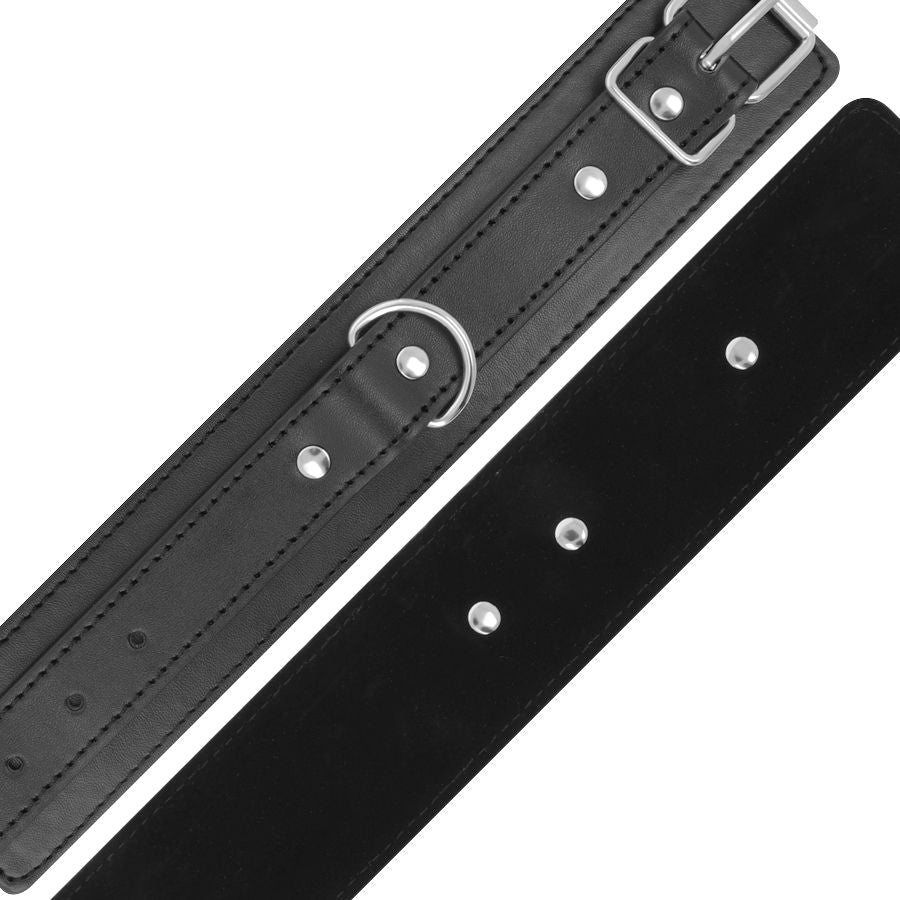 DARKNESS - MENOTTES RÉGLABLES NOIRES AVEC DOUBLE RUBAN DE RENFORT DARKNESS BONDAGE