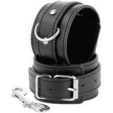 DARKNESS - MENOTTES RÉGLABLES NOIRES AVEC DOUBLE RUBAN DE RENFORT DARKNESS BONDAGE