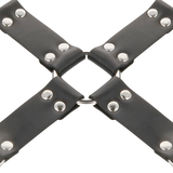 DARKNESS - MENOTTES EN CUIR POUR PIEDS ET MAINS NOIR DARKNESS BONDAGE