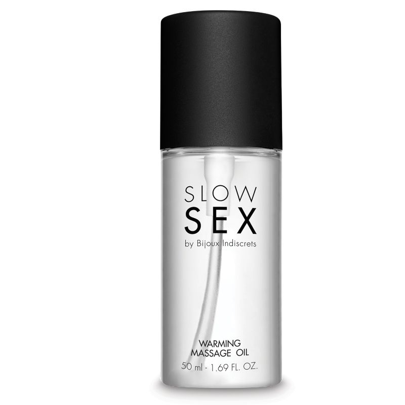 Bijoux Indiscrets Slow Sex - Huile de massage chauffante 50 ml — vue 2