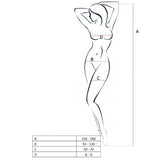 PASSION - FEMME BS055 BODYSTOCKING ROUGE TAILLE UNIQUE PASSION WOMAN