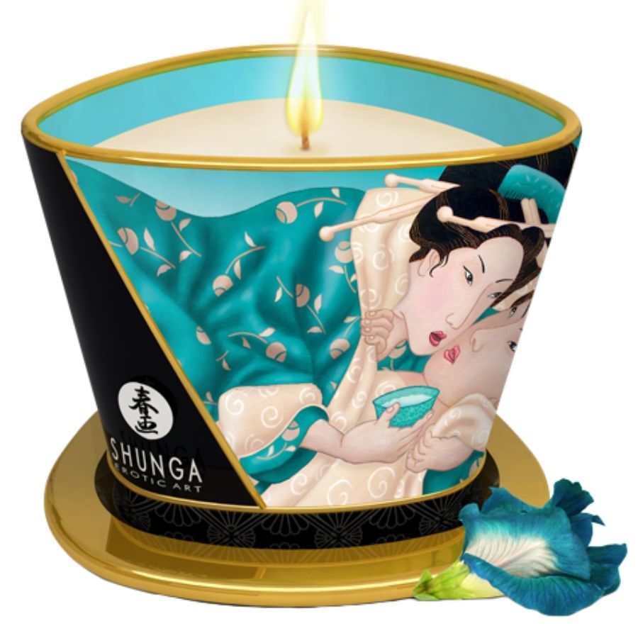 SHUNGA Fleurs des Îles - Bougie de massage 170 ml