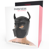 DARKNESS - MASQUE POUR CHIEN EN NÉOPRÈNE AVEC MUSEAU AMOVIBLE L DARKNESS BONDAGE