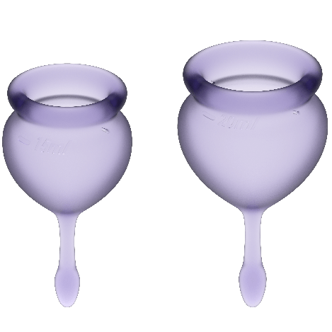 SATISFYER - COUPE MENSTRUELLE FEEL GOOD VIOLET 15 + 20 ML SATISFYER MENSTRUAL CUPS