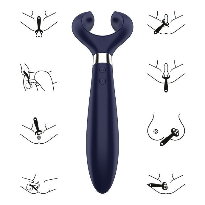 SATISFYER - ENDLESS FUN MULTI VIBRATEUR 3 BLEU SATISFYER PARTNER