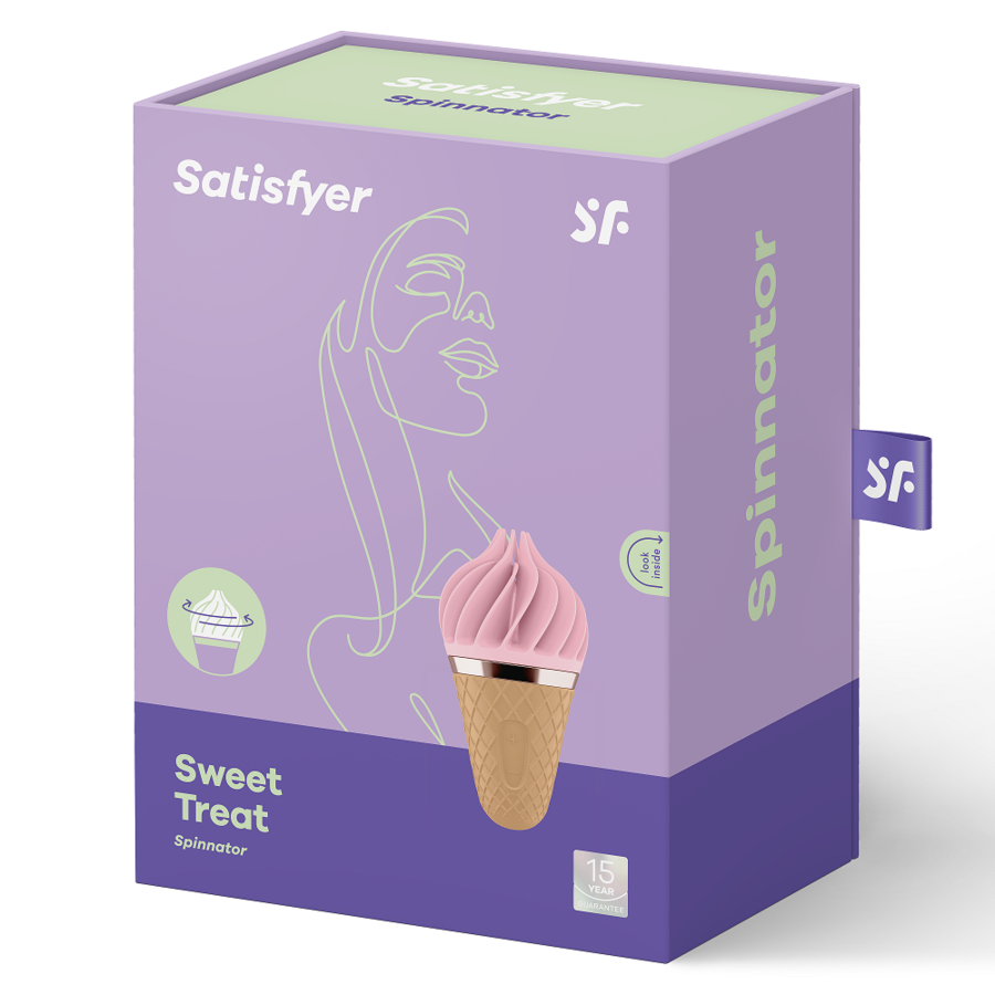 SATISFYER - SPINNATOR SWEET TREAT BRUN & ROSE SATISFYER SPINNATOR