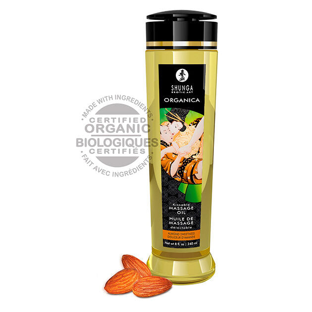 SHUNGA Amande - Huile de massage bio 240 ml