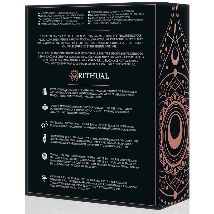 RITHUAL - BALLES DE KEGEL VIBRANTES RECHARGEABLES NISHA NOIRES RITHUAL