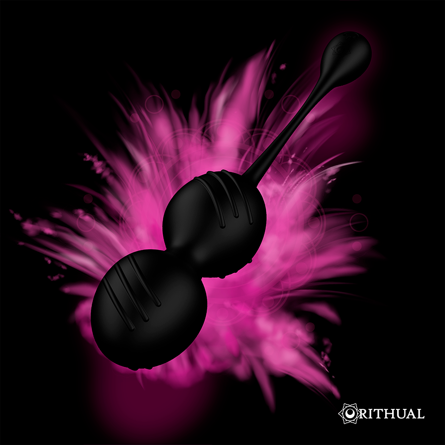 RITHUAL - BALLES DE KEGEL VIBRANTES RECHARGEABLES NISHA NOIRES RITHUAL