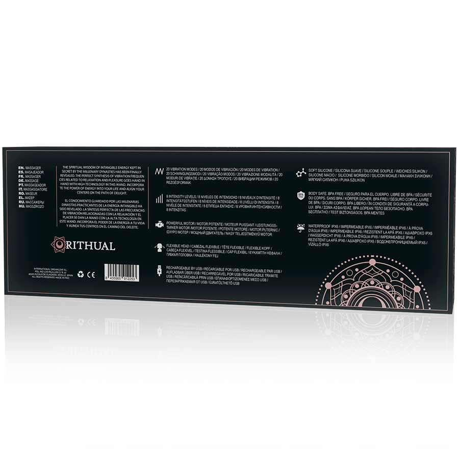 RITHUAL - BAGUETTE AKASHA PUISSANTE RECHARGEABLE 2.0 NOIRE RITHUAL