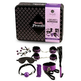 SECRETPLAY - BDSM SET 8PCS PURBLE / NOIR. SECRETPLAY 100% FETISH