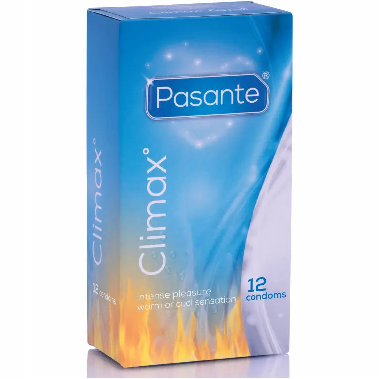 PASANTE - PRÉSERVATIFS CLIMAX 6 EFFET CHALEUR + 6 EFFET FRAIS / 12 UNITÉS PASANTE