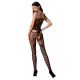 PASSION - FEMME BS076 BODYSTOCKING TAILLE UNIQUE NOIR PASSION WOMAN