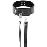 DARKNESS - COLLIER BDSM AVEC SERRURE NOIRE DARKNESS BONDAGE
