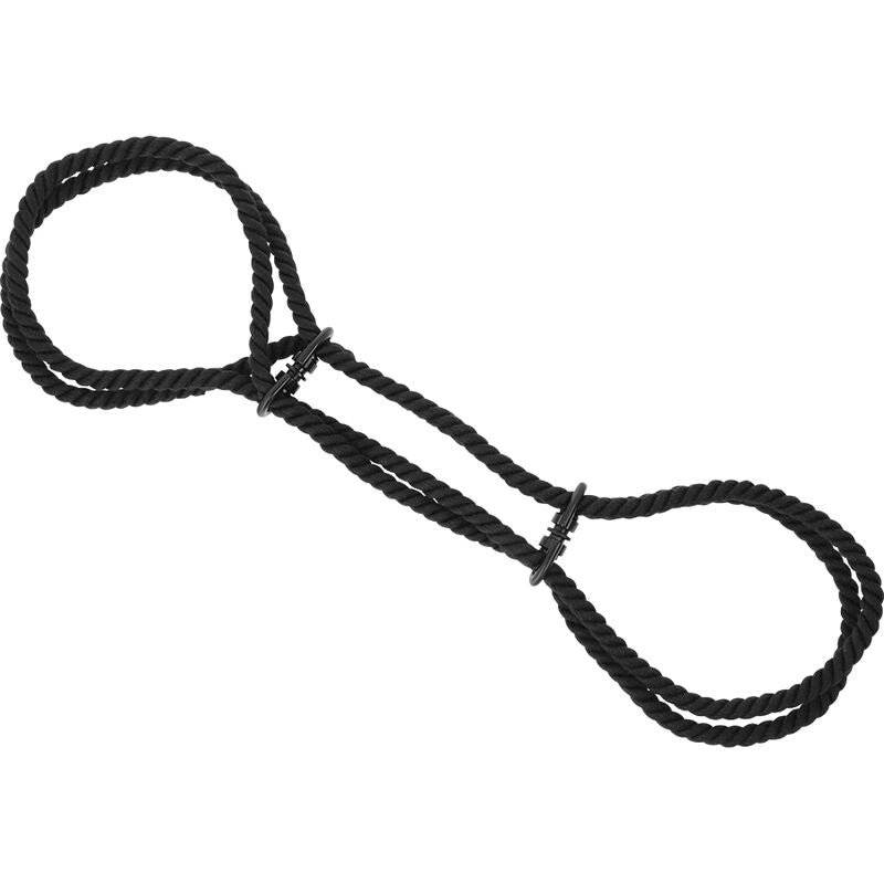DARKNESS - MENOTTES EN CORDE OU MENOTTES DE CHEVILLE 100% COTON DARKNESS BONDAGE