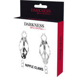 DARKNESS - PINCE  METAL EN MÉTAL AVEC CHAÎNE DARKNESS BONDAGE
