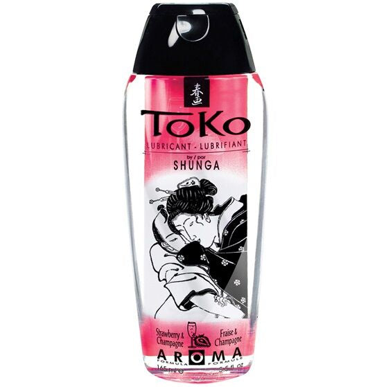 SHUNGA Toko Fraise et Champagne, lubrifiant aromatisé 165 ml