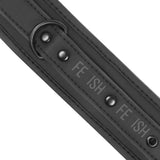 FETISH SUBMISSIVE - MENOTTES EN CUIR VÉGÉTALIEN AVEC DOUBLURE EN NOPRÈNE FETISH SUBMISSIVE BONDAGE