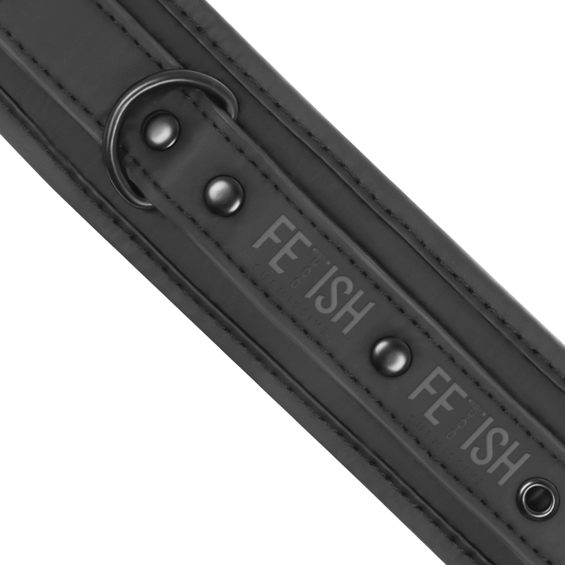 FETISH SUBMISSIVE - CHEVILLES EN CUIR VÉGÉTALIEN AVEC DOUBLURE EN NOPRÈNE FETISH SUBMISSIVE BONDAGE