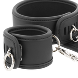 FETISH SUBMISSIVE - COLLIER ET MENOTTES EN CUIR VÉGAN AVEC DOUBLURE EN NOPRÈNE FETISH SUBMISSIVE BONDAGE
