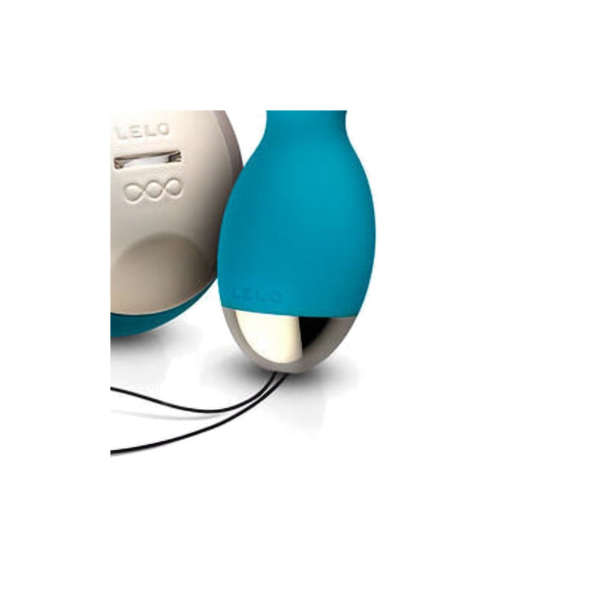LELO Hula Beads - Boules vibrantes télécommandées - Bleu - détail produit 2 sur fond blanc