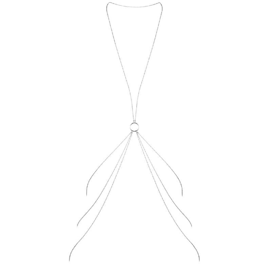 BIJOUX - MAGNIFIQUE CHAÎNES MÉTALLIQUES POUR LE CORPS 8 ARGENT BIJOUX MAGNIFIQUE