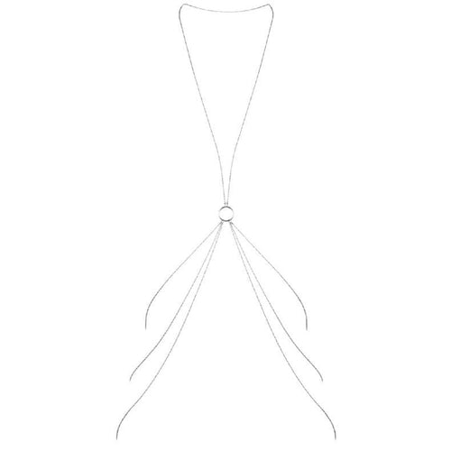 BIJOUX - MAGNIFIQUE CHAÎNES MÉTALLIQUES POUR LE CORPS 8 ARGENT BIJOUX MAGNIFIQUE