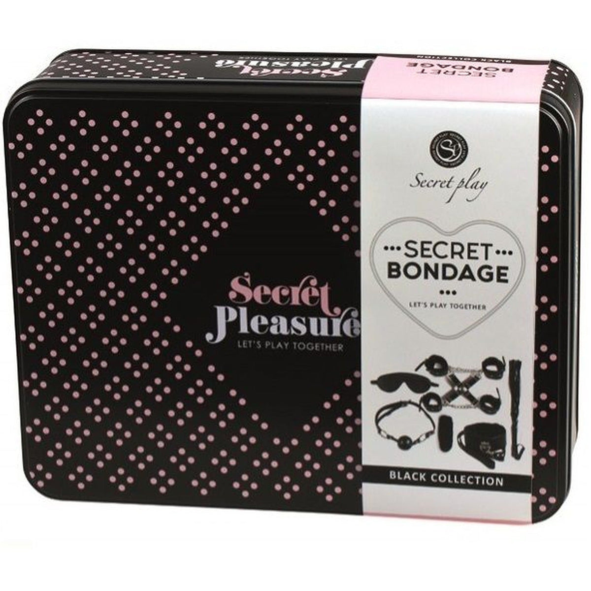 SecretPlay - Coffret BDSM 8 pièces - Noir