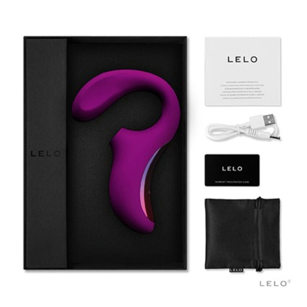 LELO ENIGMA Cruise Deep Rose - Double stimulateur sonique - photo produit 4