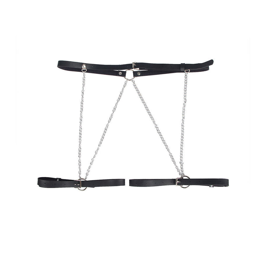 Subblime - Harnais-ceinture en cuir noir, taille unique
